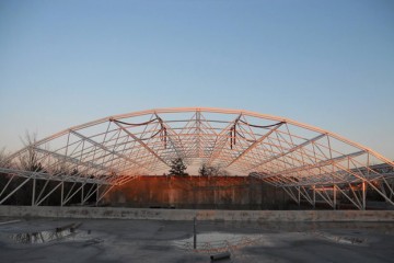 Space frame after erection process in Crangas, Bucharest