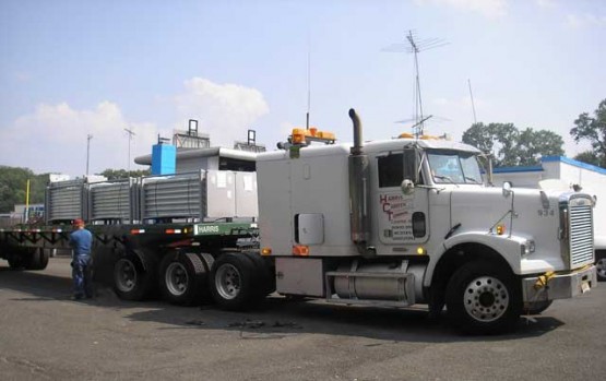 Delivery of space frame for New York State thruway authority.