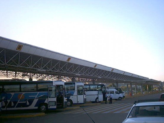 Space frame canopy for the Corfu Airport bus terminal