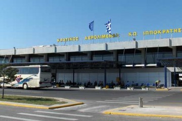 Main entrance space frame canopy for Kos Airport